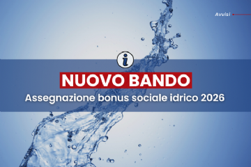 Assegnazione bonus sociale idrico 2026